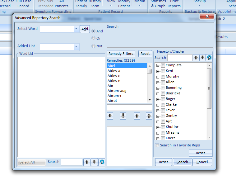 Search Rubrics In Repertory And Record Them In Repertorisation- Hompath ...