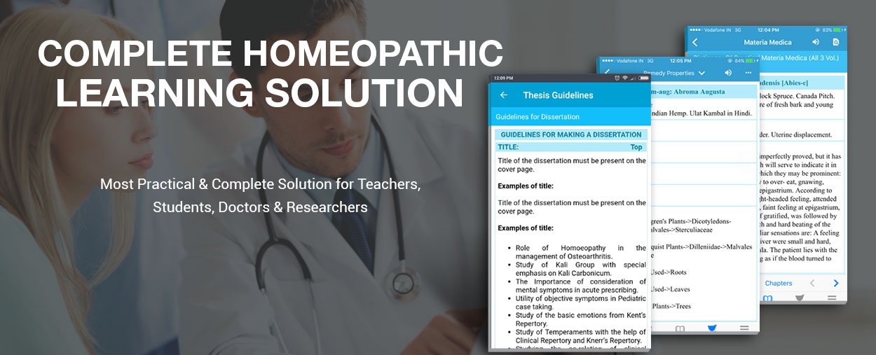 homeopathy mobile program